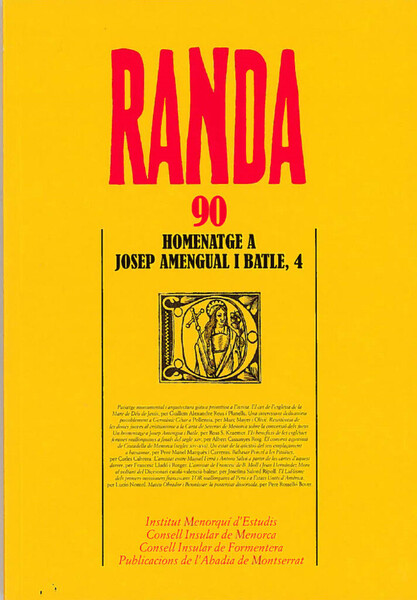 Randa 90. Homenatge a Josep Amengual i Batle, 4
