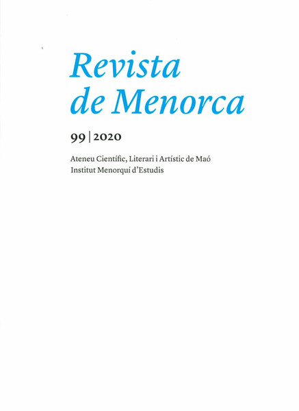 Revista de Menorca. Tom 99 (2020)